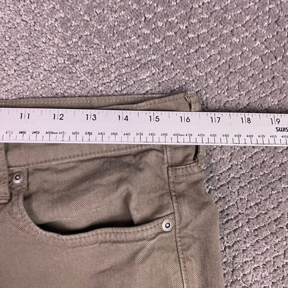 J. CREW 770 Stretch Jeans Straight Men's 32 x 32 Measures 32 x 30.5 Olive Green - Picture 10 of 14